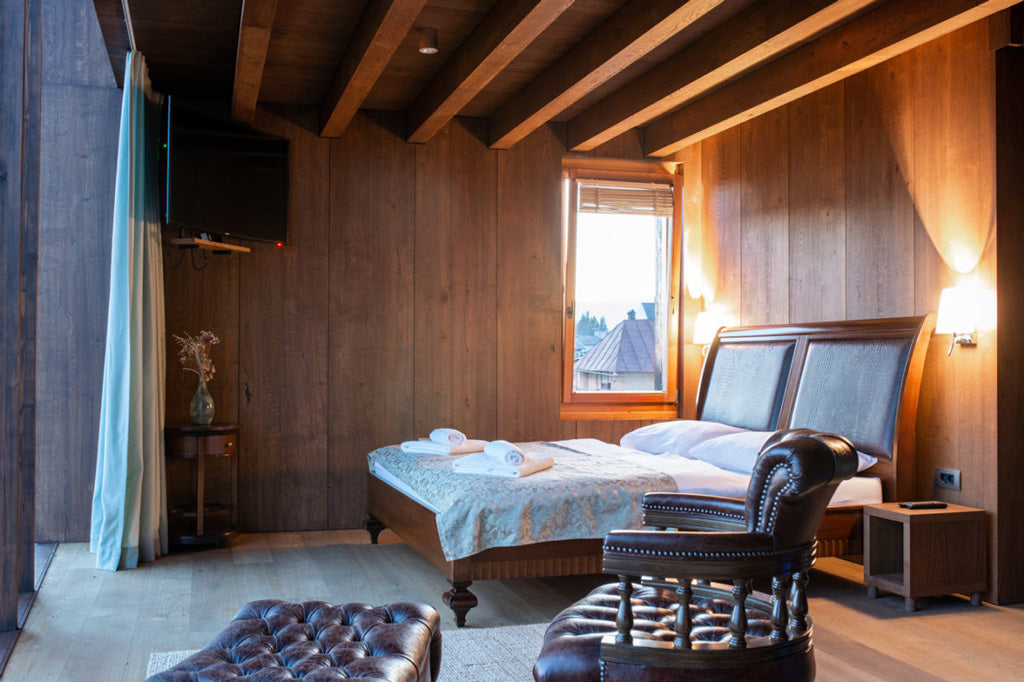 "Deluxe Suite" (Panorama) - Room for two with panoramic view and wooden bath