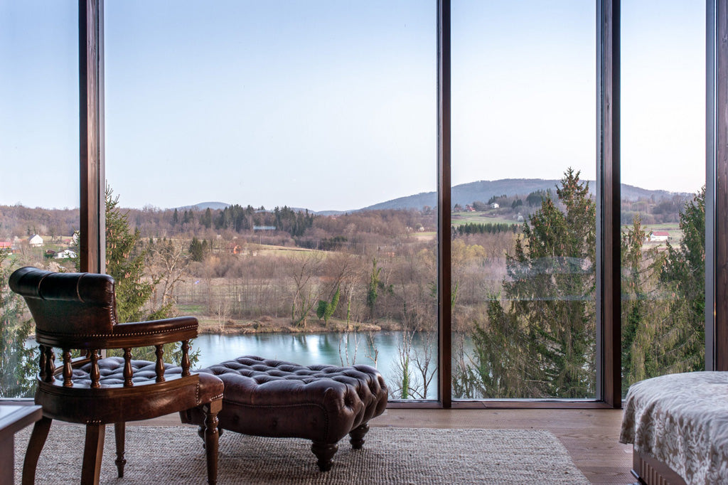 "Deluxe Suite" (Panorama) - Room for two with panoramic view and wooden bath